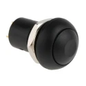 RS PRO Miniature Push Button Switch SPST Latching PCB Mount 13.6 mm Cutout Black LED IP67 24 V dc 30 V ac 820-7549