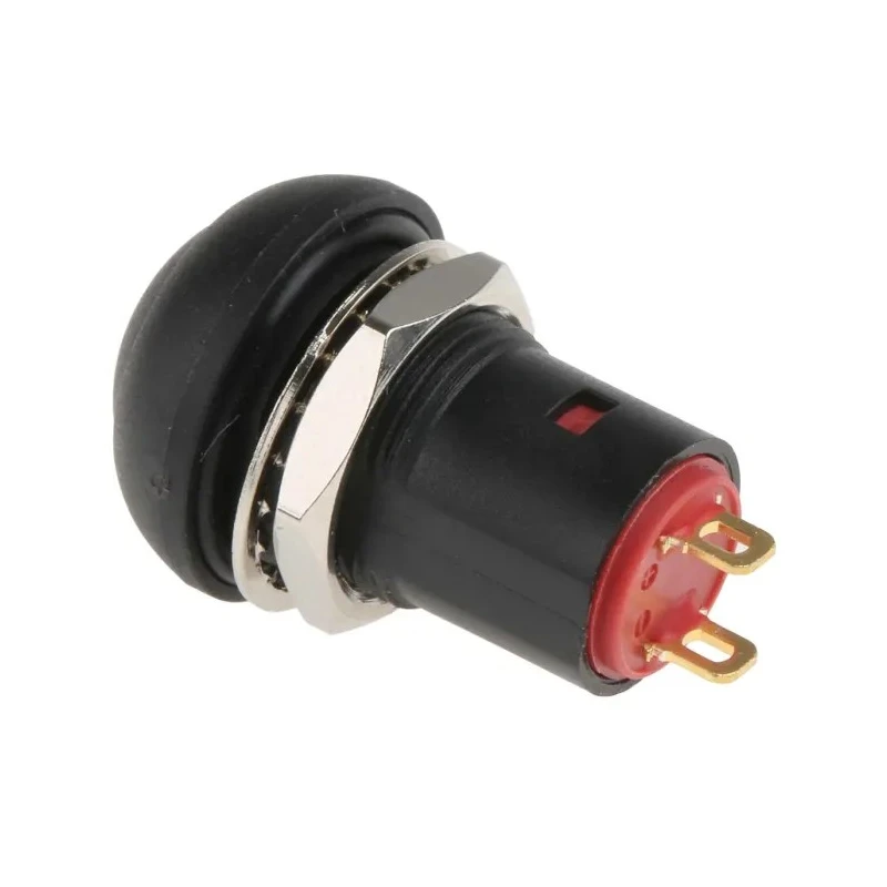 RS PRO Miniature Push Button Switch, Latching, PCB Mount, 13.6 mm Cutout, SPST, Black LED, IP67, 24 V dc, 30 V ac 8207549P