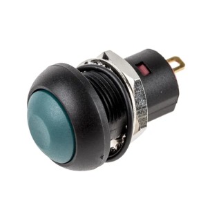 RS PRO Miniature Latching Push Button Switch, PCB Mount, 13.6 mm Cutout, SPST, Green LED, IP67 Rated, 24 V DC 30 V 8207552P