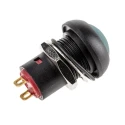 RS PRO Miniature Latching Push Button Switch, PCB Mount, 13.6 mm Cutout, SPST, Green LED, IP67 Rated, 24 V DC 30 V 8207552P