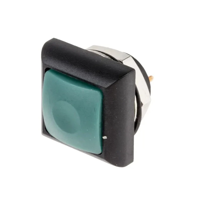 RS PRO Push Button Switch Momentary PCB Mount, 13.6 mm Cutout, SPST, Green LED, IP67, 50 V dc, 32 V ac 8207561P