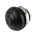 RS PRO Miniature Momentary Push Button Switch, PCB Mount, SPST, Black LED, IP67, 50V dc 32V ac, 13.6 mm Cutout 8207596P