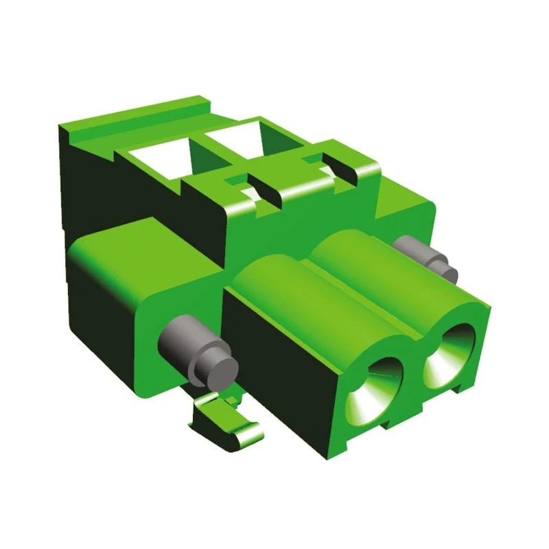 TE Connectivity Buchanan Series Pluggable Terminal Block, 2-Contact, 5.08 mm Pitch, 1 Row, 15A, 300V AC, Polyamide 796861-2