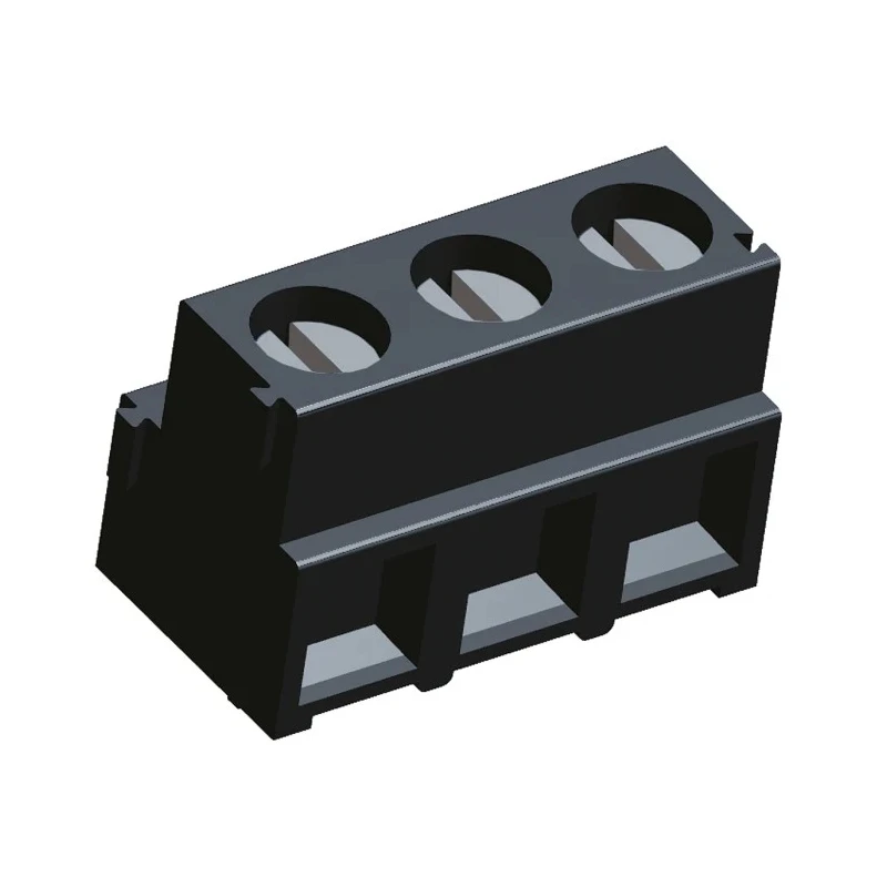 TE Connectivity Buchanan Series PCB Terminal Block 3-Contact 5.08 mm Pitch 1 Row 300V AC 10A 1776119-3