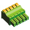 TE Connectivity Buchanan Series Pluggable Terminal Block 5-Contact, 3.81 mm Pitch, 1 Row, 9A, 300V AC, Green 1986720-5