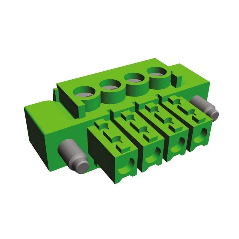 TE Connectivity Buchanan Series Pluggable Terminal Block 4-Contact 3.81 mm Pitch 1 Row 300V AC 11A 284511-4