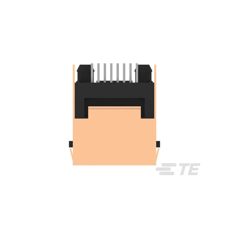TE Connectivity CGS TE Series RJ45 Connector Female Through Hole Cat3 Shielded Straight 1 Port 8 Way RJ45