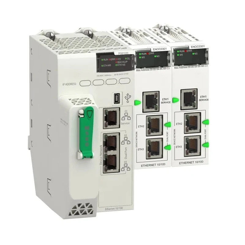 Schneider Electric Modicon M580 Series PLC CPU Analogue Input Rack Mount with 8MB Program Capacity BMEP582020