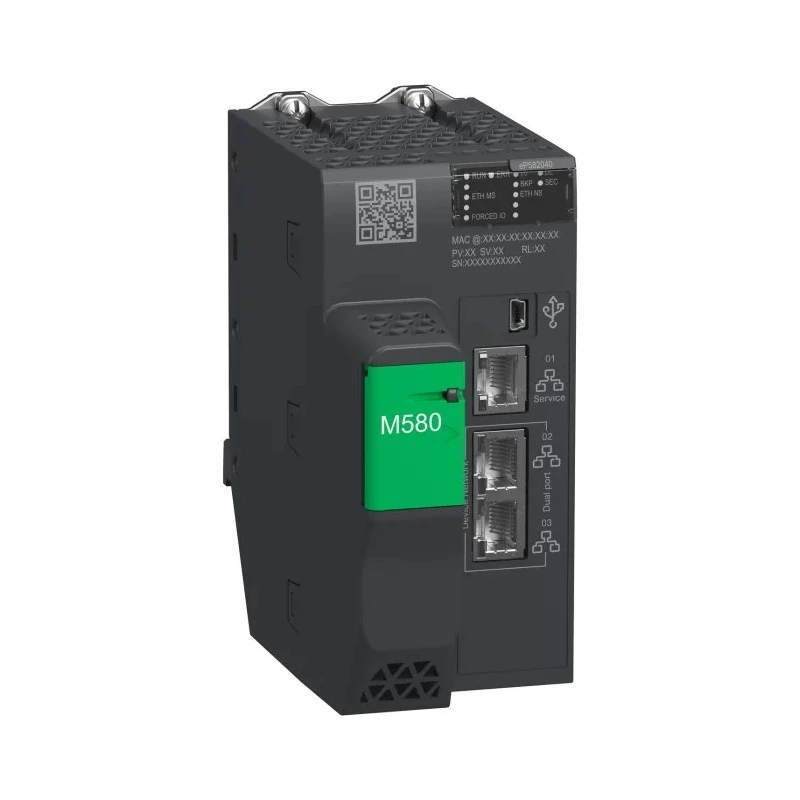 Schneider Electric Modicon M580 Series PLC CPU Analogue Input Rack Mount 24V DC 8MB Program Capacity BMEP582040