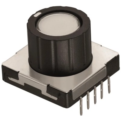 Wurth Elektronik 8 Position 2 CO Illuminated Rotary Pushbutton Switch 100mA 30V DC Solder WS-RPTL 481RV12172100