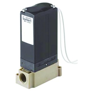 Burkert 2 Port Normally Closed Solenoid Valve 24V DC, 3.18 mm Inlet/Outlet, Polyetheretherketone Body 235319