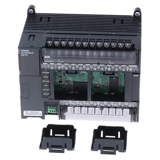 Omron CP1L-EM Series PLC CPU 18-Input DC Input 12 Relay Outputs RS232 Communication DIN Rail Mount 