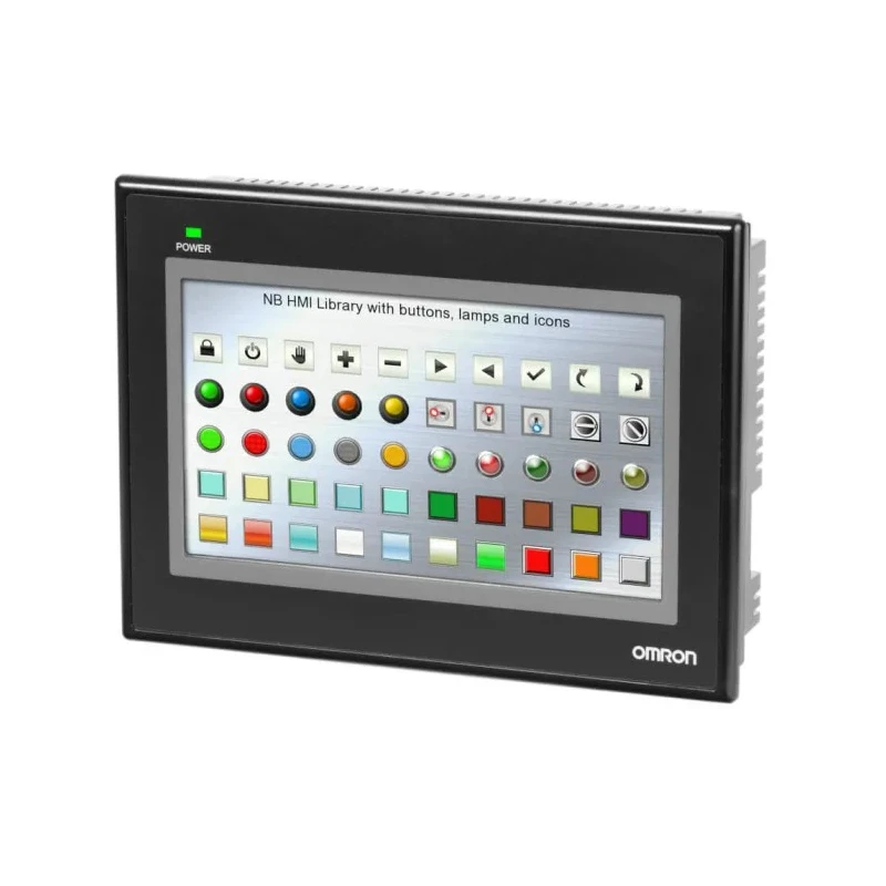 Omron NB Series Industrial Touch Screen HMI with 7 Inch 177.8 mm TFT LCD, 800 x 480 Pixel, Ethernet, RS232C NB7W-TW01B-V1