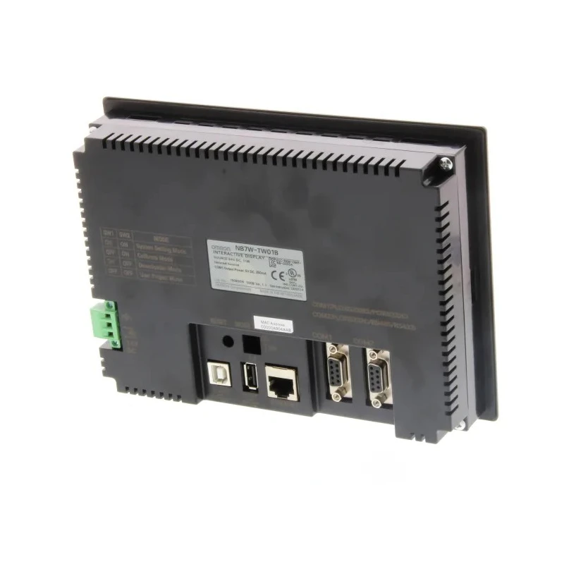 Omron NB Series Industrial Touch Screen HMI with 7 Inch 177.8 mm TFT LCD, 800 x 480 Pixel, Ethernet, RS232C NB7W-TW01B-V1