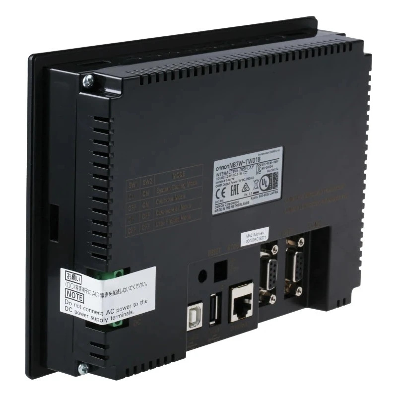 Omron NB Series Industrial Touch Screen HMI with 7 Inch 177.8 mm TFT LCD, 800 x 480 Pixel, Ethernet, RS232C NB7W-TW01B-V1
