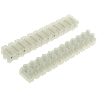 HellermannTyton Polypropylene Terminal Strip 60-Way 25mm² Wire Capacity 101A Screw Termination CS60NTPE