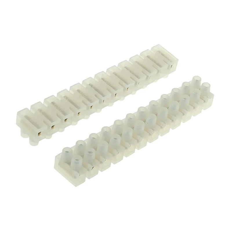 HellermannTyton Polypropylene Terminal Strip 60-Way 25mm² Wire Capacity 101A Screw Termination CS60NTPE