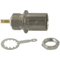 TE Connectivity BNC Series Coaxial Connector Panel Mount Female, 50 Ohm, Straight Body Solder Termination 5227169-8