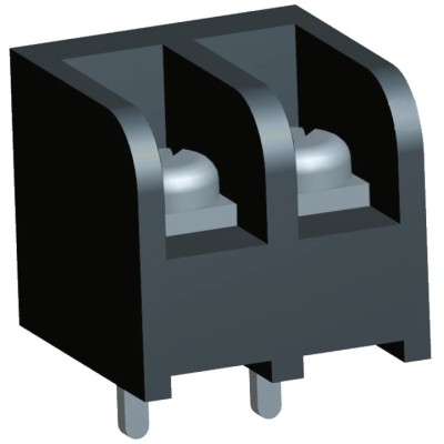 TE Connectivity Barrier Strip 2 Contact 6.35 mm Pitch 1 Row 300V 10A 3-1437646-3