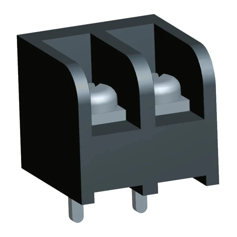 TE Connectivity Barrier Strip 2 Contact 6.35 mm Pitch 1 Row 300V 10A 3-1437646-3