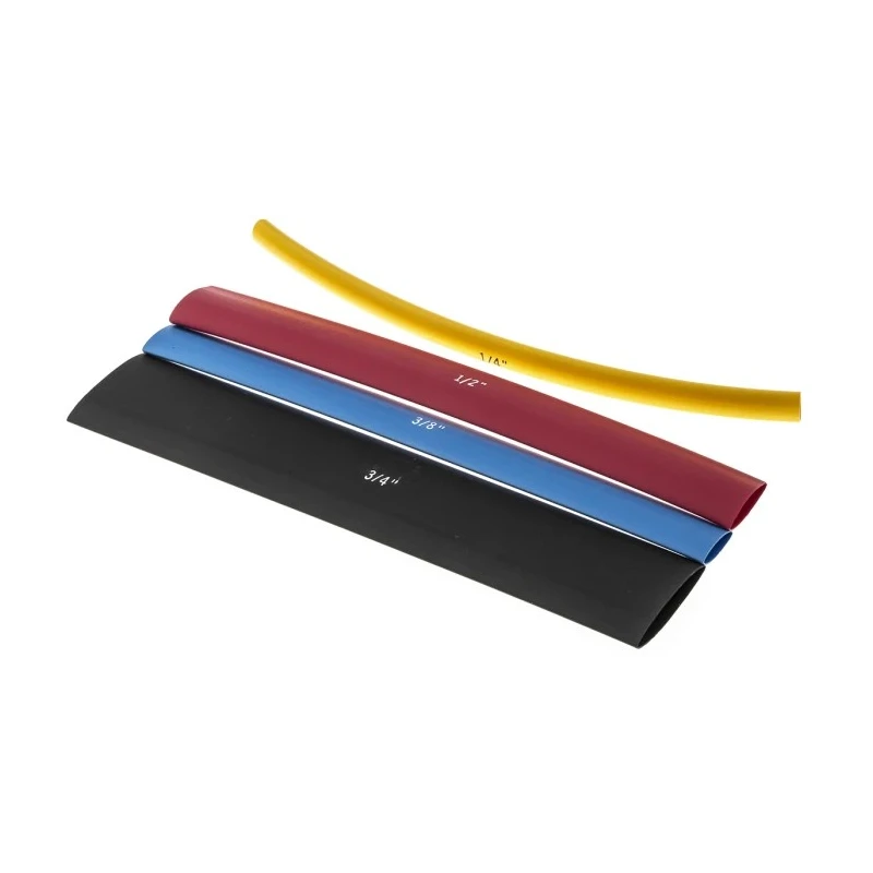Alpha Wire Heat Shrink Tubing Kit Black Polyolefin 152mm Length 2:1 Shrink Ratio FIT Shrink Tubing Series F221MS/2 BK032
