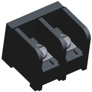 TE Connectivity Barrier Strip 2 Contact 9.53 mm Pitch 1 Row 300V 600V 25A 5A 3-1437651-4