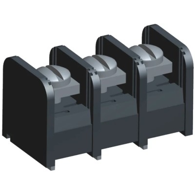 TE Connectivity Dual Barrier Strip, 3 Contact, 9.53 mm Pitch, 1 Row, 300V, 20A 3-1437664-1