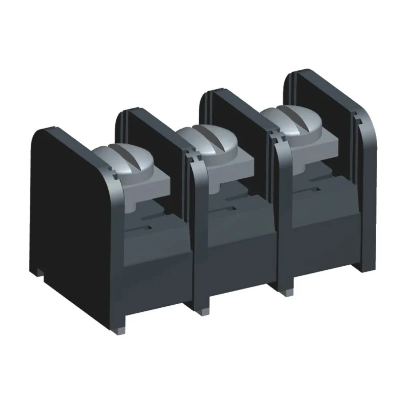 TE Connectivity Dual Barrier Strip, 3 Contact, 9.53 mm Pitch, 1 Row, 300V, 20A 3-1437664-1