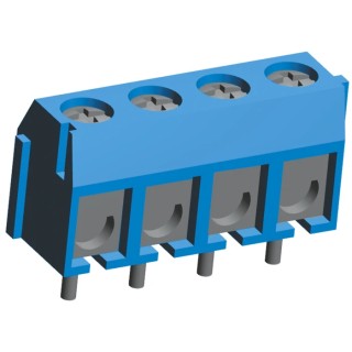 TE Connectivity Buchanan Series 4-Contact 5 mm Pitch 1 Row PCB Terminal Block 300V 10A 1776244-4