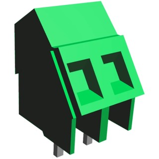 TE Connectivity Buchanan Series Pluggable Terminal Block, 2-Contact, 5 mm Pitch, 1 Row, 17.5A, 300V Voltage, Nylon 796690-2