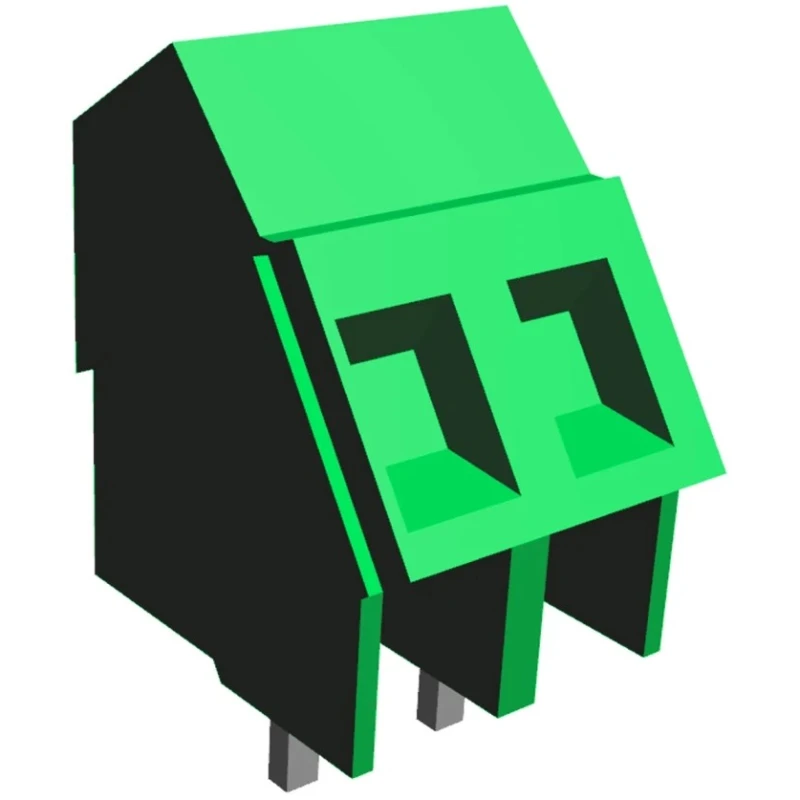 TE Connectivity Buchanan Series Pluggable Terminal Block, 2-Contact, 5 mm Pitch, 1 Row, 17.5A, 300V Voltage, Nylon 796690-2