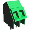 TE Connectivity Buchanan Series Pluggable Terminal Block, 2-Contact, 5 mm Pitch, 1 Row, 17.5A, 300V Voltage, Nylon 796690-2