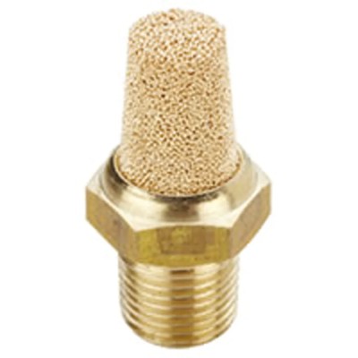 Norgren Brass Pneumatic Silencer G1/8 Threaded 24mm Length 10 bar Maximum Pressure T40C1800