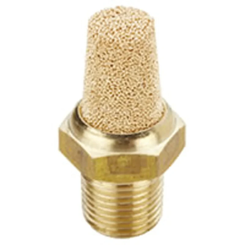 Norgren Brass Pneumatic Silencer G1/8 Threaded 24mm Length 10 bar Maximum Pressure T40C1800