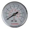 Norgren 50 mm Stainless Steel ABS Case Back Entry MNPT Pressure Gauge 10 bar 18-015-013