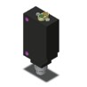 Omron Background Suppression Distance Sensor, Block Style, 25 mm to 300 mm Detection Range, NPN Output, IP67 Rated, E3Z-LL68