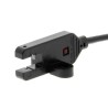 Omron Through Beam Fork Photoelectric Sensor 5 mm Detection Range, NPN Output, IP64, EE-SX872A 2M