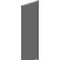 ABB RAL 7035 Light Grey Metal Side Enclosure Panel 2213 mm H x 825 mm W x 825 mm D for Cabinets TriLine 2CPX045827R9999