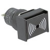 Omron Red Rectangular Pilot Light Head Panel Mount 22 mm Cutout IP40 M2BJ Series