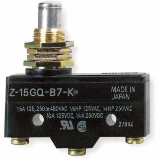 Omron Z Series Plunger Limit Switch, SPDT Contact Configuration, Thermosetting Resin Housing, 500V, Model IP00