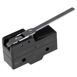 Omron Z-15G Series Hinge Lever Limit Switch SPDT 15A Contact Rating Thermosetting Resin Housing 500V Z-15GW-B7-K