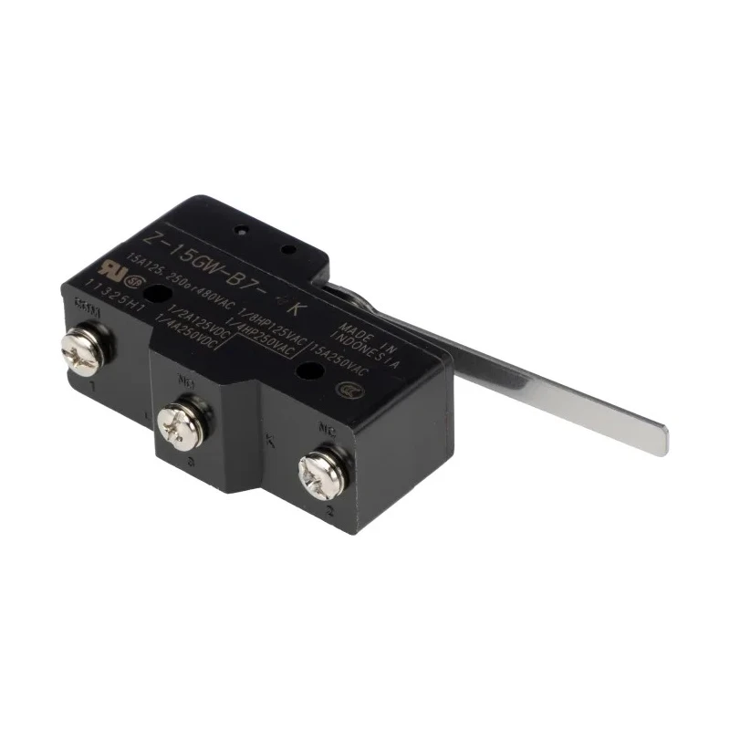 Omron Z-15G Series Hinge Lever Limit Switch SPDT 15A Contact Rating Thermosetting Resin Housing 500V Z-15GW-B7-K