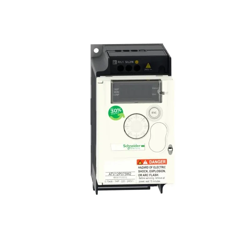 Schneider Electric Inverter Drive Variable Speed Cabinet Mounting 750W 1 Phase 230V AC 4.2A ATV12P075M2
