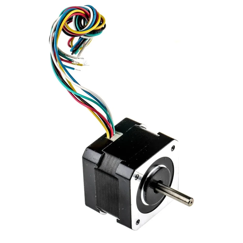 RS PRO Hybrid Unipolar Stepper Motor 12V, 0.158 Nm Holding Torque, 1.8° Step Angle, 42.3 x 42.3 mm Frame, 5 mm Shaft 180-5277