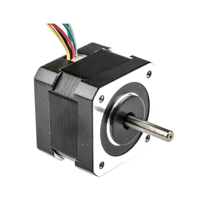 RS PRO Hybrid Unipolar Stepper Motor 12V, 0.158 Nm Holding Torque, 1.8° Step Angle, 42.3 x 42.3 mm Frame, 5 mm Shaft 180-5277