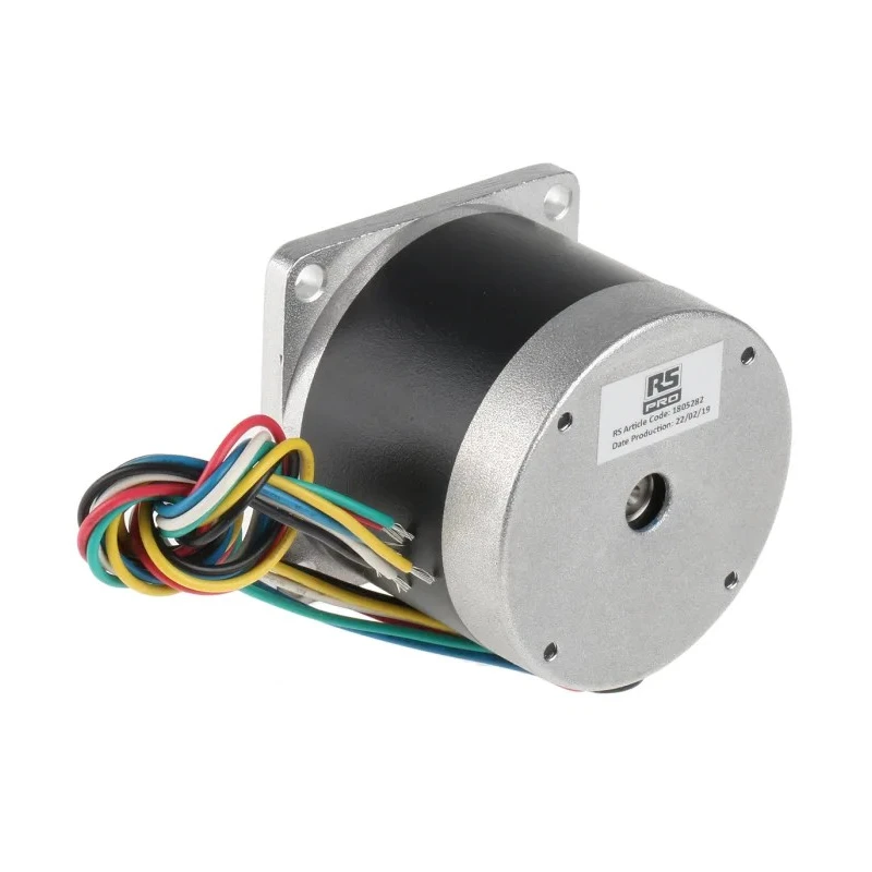 RS PRO Unipolar Hybrid Stepper Motor 6 V, 1.8° Step Angle, 56.4 x 56.4 mm Frame, 6.35 mm Shaft, Model 180-5282