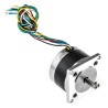 RS PRO Unipolar Hybrid Stepper Motor 12V, 0.288Nm Holding Torque, 1.8° Step Angle, 56.4 x 56.4 mm Frame, 6.35 mm 180-5281