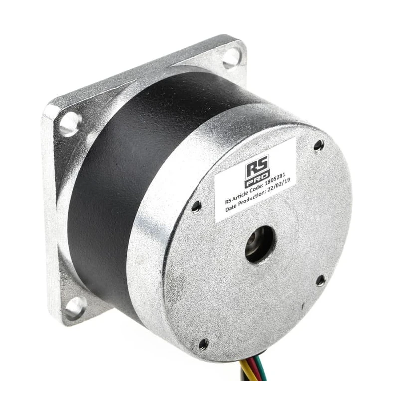 RS PRO Unipolar Hybrid Stepper Motor 12V, 0.288Nm Holding Torque, 1.8° Step Angle, 56.4 x 56.4 mm Frame, 6.35 mm 180-5281