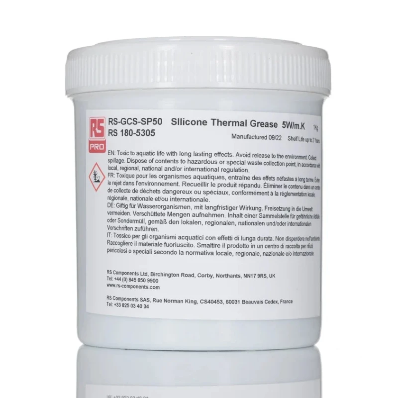 RS PRO Siloxane Volatile Firestop Putty, Paste, Thermal Conductivity 5 W/mK, 1 kg 180-5305