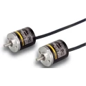 Omron Incremental Encoder, 24V DC, 100 PPR, NPN Open Collector Signal, Solid 4 mm Shaft E6A2-CS5C 100P/R 0.5M